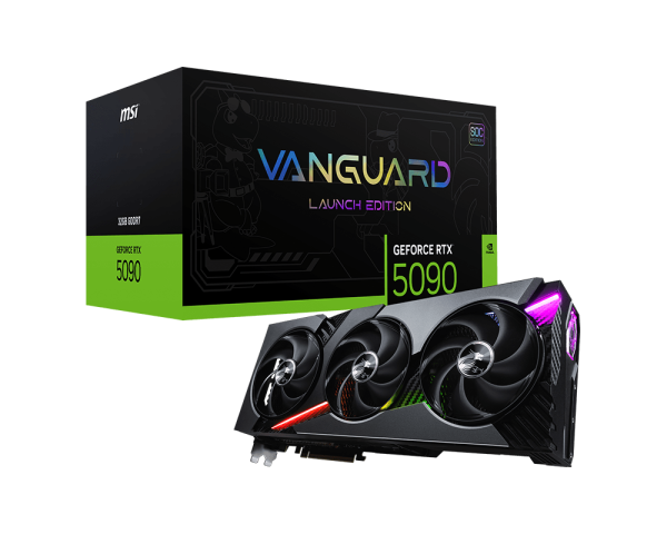 MSI Vanguard GeForce RTX 5090 SOC Edition 32GB GDDR7 GPU-G5090-32VGS - Lead Time: 7 days - MOQ: 1 - MXQ: None - Part Number: G5090-32VGS
