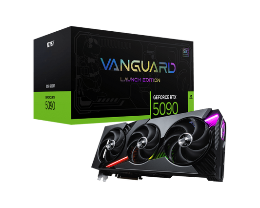 MSI Vanguard GeForce RTX 5090 SOC Edition 32GB GDDR7 GPU-G5090-32VGS - Lead Time: 7 days - MOQ: 1 - MXQ: None - Part Number: G5090-32VGS